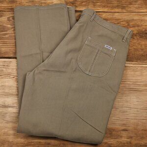 Vintage 70s 80s BEER CANS Brushed Cotton Pants Jeans 40x31‎ Glam Retro Rare